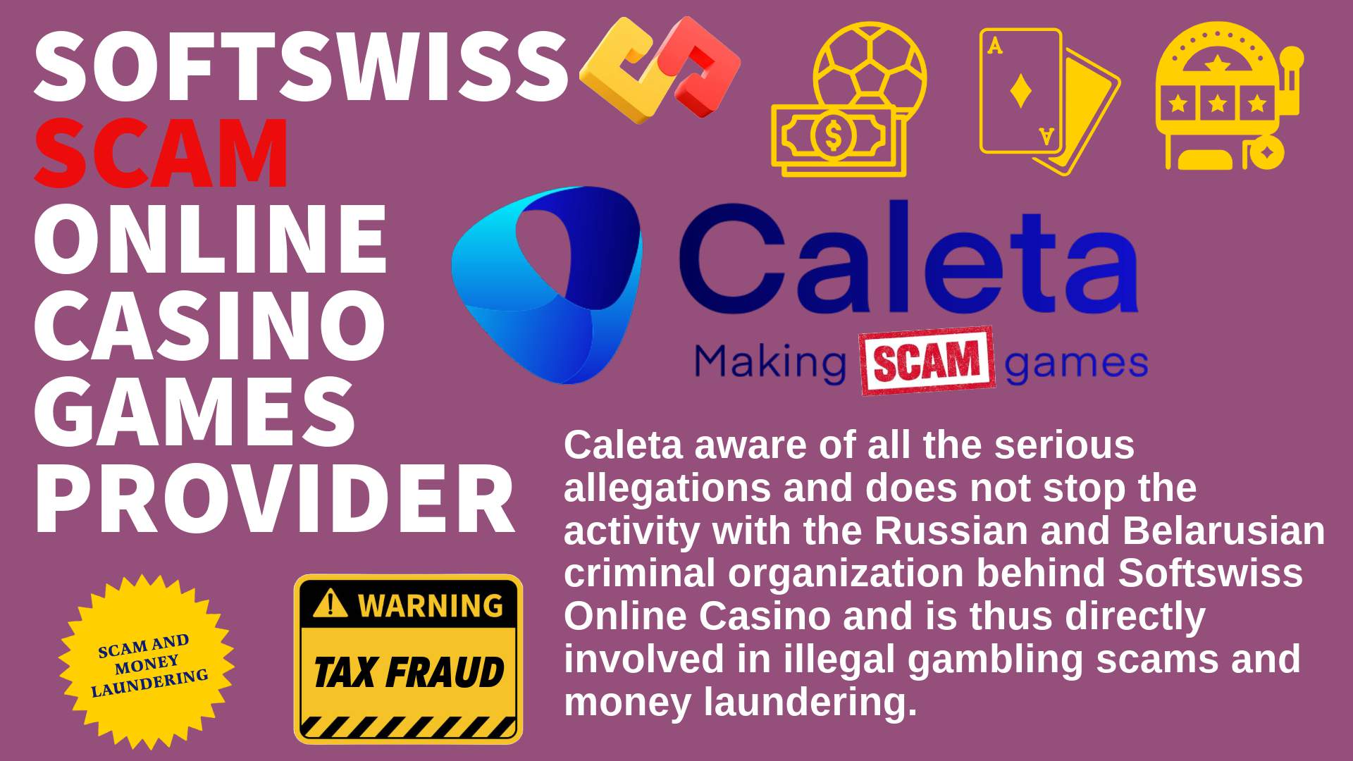 CaletaGaming - softswiss scam - Casino by Softswiss